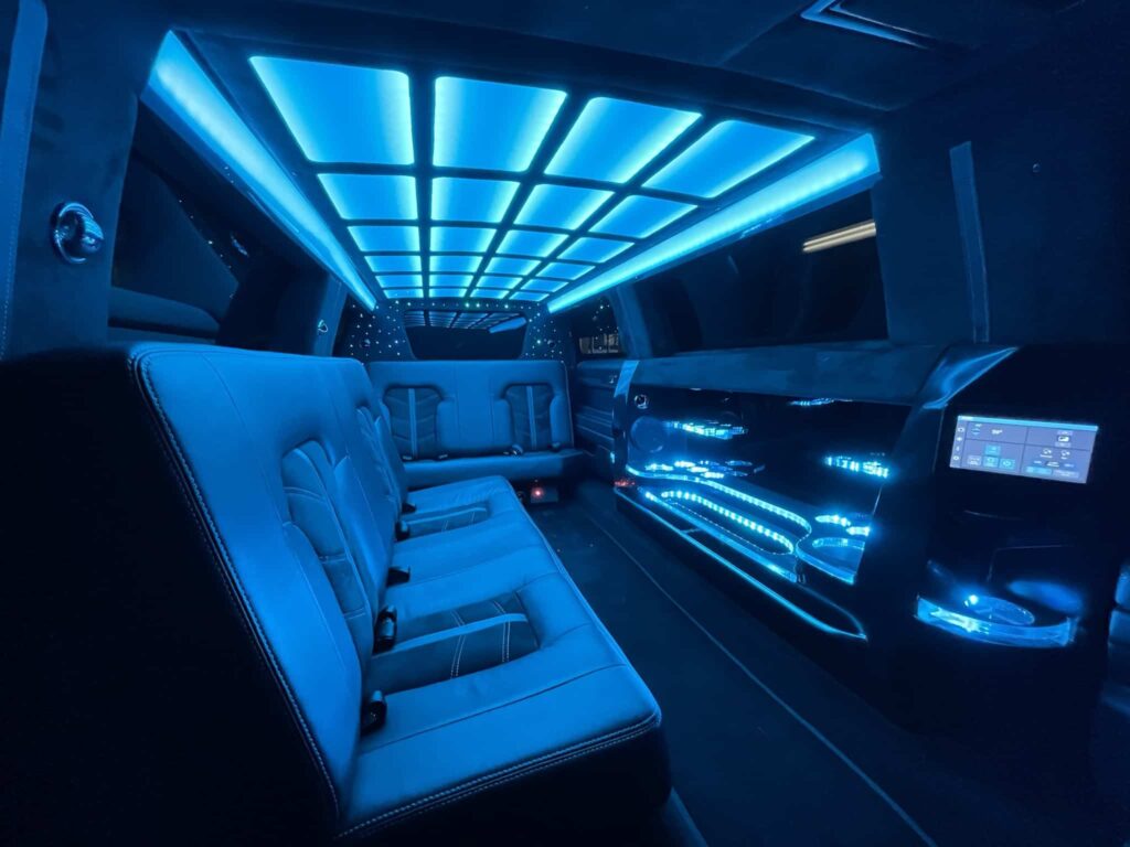Lincoln MKT Stretch limo luxurious interior